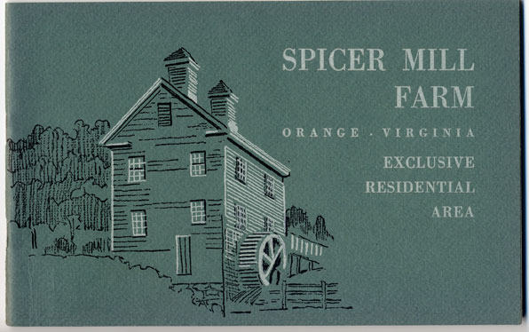1954 Spicers Mill Farm Sales Brochure